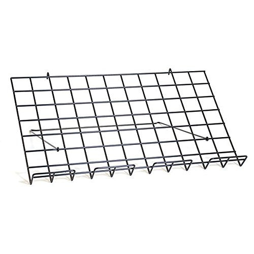 Adjustable Grid Shelves in Black 24 W X 14 D Inches - Box of 5