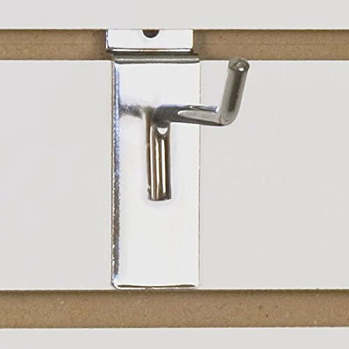 Slatwall Hooks in Chrome 4 Inches Long - Box of 100