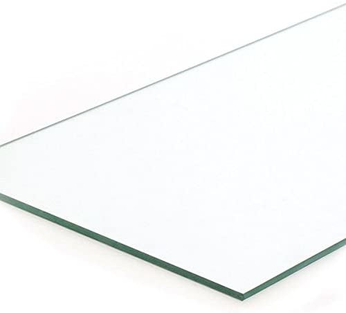 Plate Glass Shelf 10 D x 36 W x 0.25 Thick Inches with Polished Edges