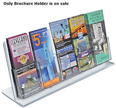 Multi Pocket Brochure Holders 22 W x 8.5 H Inches - Count of 2