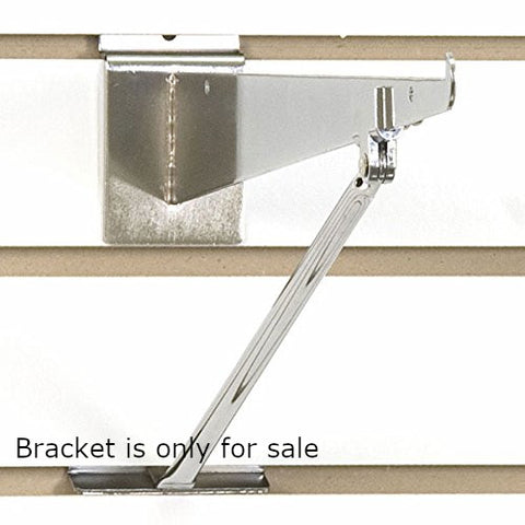 Slatwall Brackets Support in Chrome - Case of 8