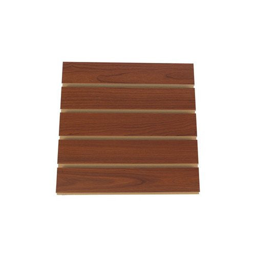 Slatwall Melamine Panel in Chocolate Cherry 4 H x 8 W Feet