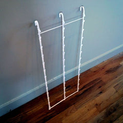 36 Clips Triple Hanging Display Rack in White