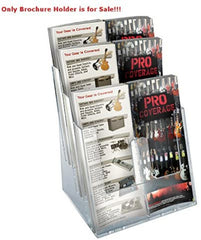 3 Tier Trifold Brochure Holder in Clear 9.25 W x 6 D x 13.25 H Inches