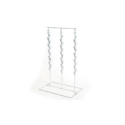 39 Clips Triple Rows Display Rack in White