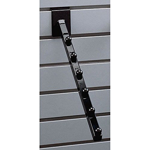 6 Balls Waterfall Faceout in Black 16 Inches Long for Slatwall