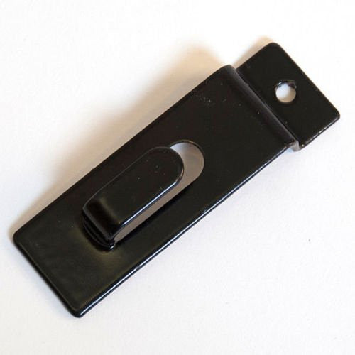 Slatwall Metal Picture Hooks in Black - Count of 50