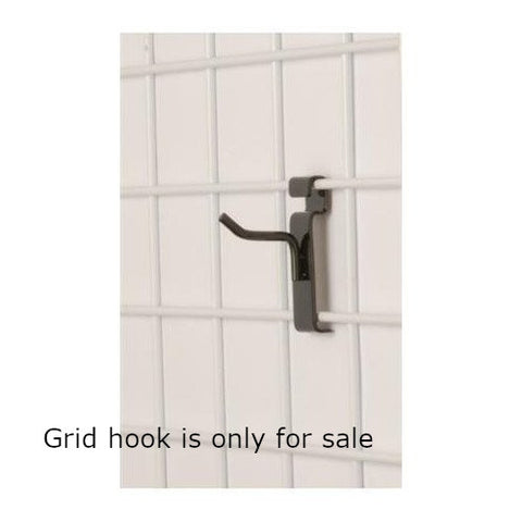 Peg Hooks in Black 2 Inches Long For Wire Grid Panel - Count of 50