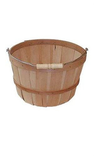 Peck Baskets in Natural Unfinished Pine 11 D x 7 H Inches - Lot of 12