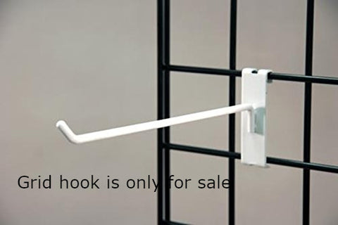 Grid Hooks in Chrome 4 Inches Long for Gridwall - Lot of 100