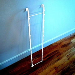 Double Hanging Clipper Display Rack in White 32 x 6.5 Inches