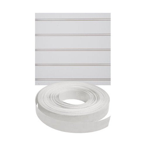 White Vinyl Insert for Slatwall 130 L Rolls