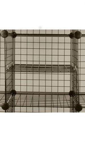 Black Mini Grid Add in Shelf 14 x 14 Inches