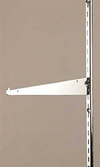 Metal Shelf Brackets in Chrome 12 Inches Long for 0.5 Inch Slot OC - Lot of 25