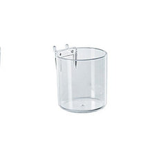 Acrylic Clear Cup Displays 3 D x 3 H Inches for Pegboard - Case of 10