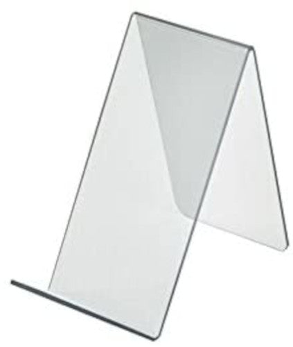 Acrylic Clear Easel Displays 3.5 W x 7.5 D x 6.5 H Inches - Lot of 10