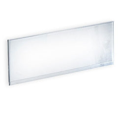 Acrylic Clear Header Signs 8 W x 4 H Inches - Box of 10