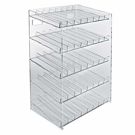 5-tier 40 Compartment Cosmetic Counter Display for Pegboard or Slatwall