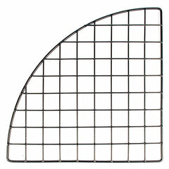 Quarter Round Mini Grid Corner Panels in Black 14 Inches Wide - Case of 4