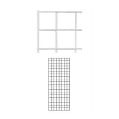 Wire Gridwall Panels in White 2 x 5 Feet - Pack of 2
