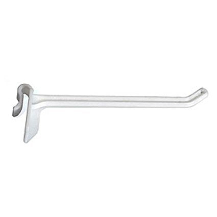 White Peg Hooks 4 Inches Long - Count of 10