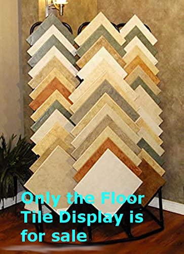 Steel Tube V Channel Floor Tile Display 65 H x 49 W x 23 D Inches