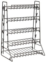 Steel Five Tier Display with 2 Clipping Strips - 15 W x 9 D x 21 H Inches