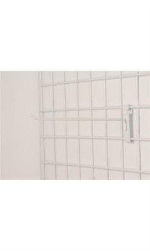 Peg Hooks in White 10 Inches for Wire Grid - Box of 100