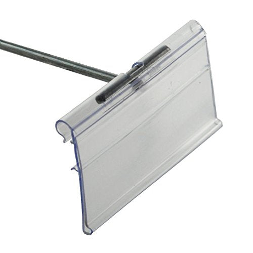Flip Scan Lable Holder in Clear Plastic 3 W x 1.5 H Inches - Lot of 50