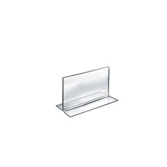 Acrylic Two Sided Sign Holder 6 W x 4 H Inches - Case of 10