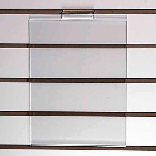 Acrylic Slatwall Sign Holder 8.5 W x 11 H x 0.125 Thick Inches - Case of 2