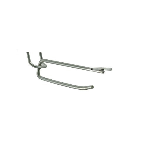 Galvanized Metal Wire Flip Scan Hook 4 L x 0.187 D Inches - Pack of 50