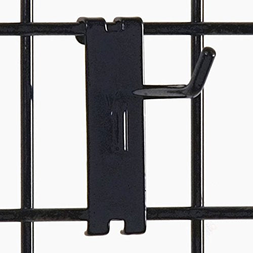 Black Gridwall Hook 4 Inches Long - Lot of 25