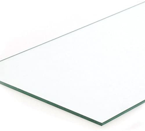 Plate Glass Shelves 8 x 23 x 0.25 Inches with Polished Edges - Case of 4
