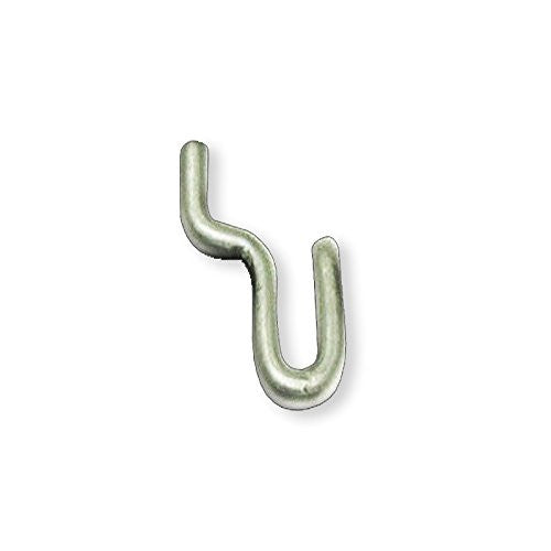 Metal J Hooks in Galvanized 0.5 W x 1.25 H Inches - Box of 20