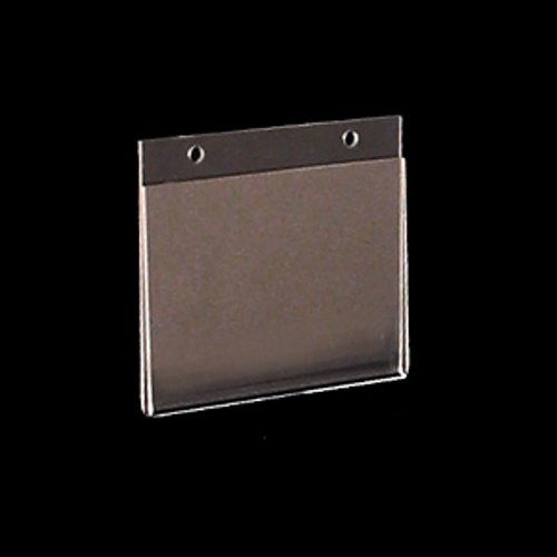 Acrylic Clear Wall Mount Sign Holders 5 W x 3.5 H Inches - Case of 10