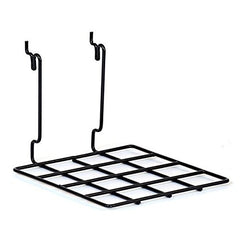 Flat Wire Shelves in Black 8 W x 8 D Inches - Box of 5