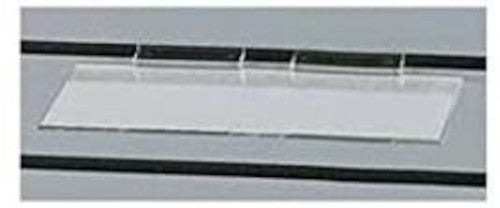 Plastic Shelves in Clear 4 x 10 Inches for Slatwall - Case of 10