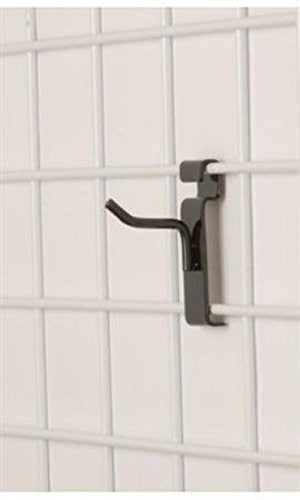 Black Peg Hooks 2 Inches Long for Wire Grid - Box of 100