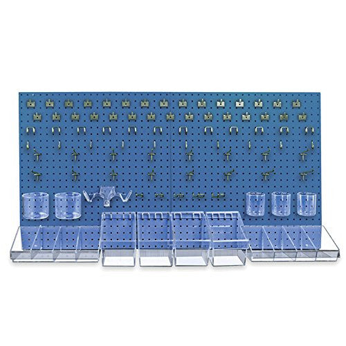 Pegboard Organizer Kit in Blue 24 W x 24 H Inches with Pegboard Panel