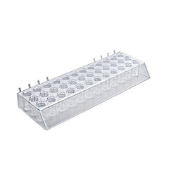 36 Round Slot Lipstick Trays in Clear 13 W x 4 D x 1.5 H Inches - Count of 2