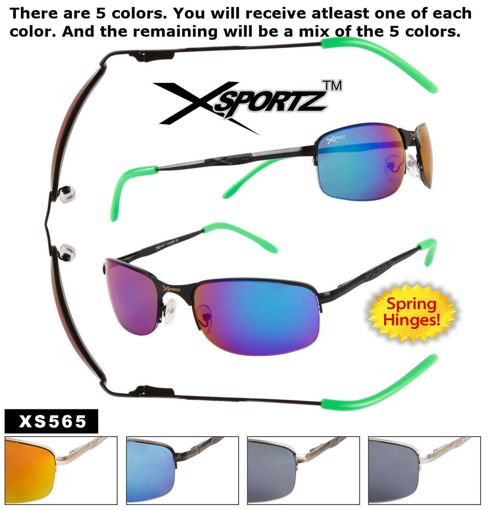 Men's Sport Sunglasses Size 37mm H x 127 mm W x 129mm L- Case of