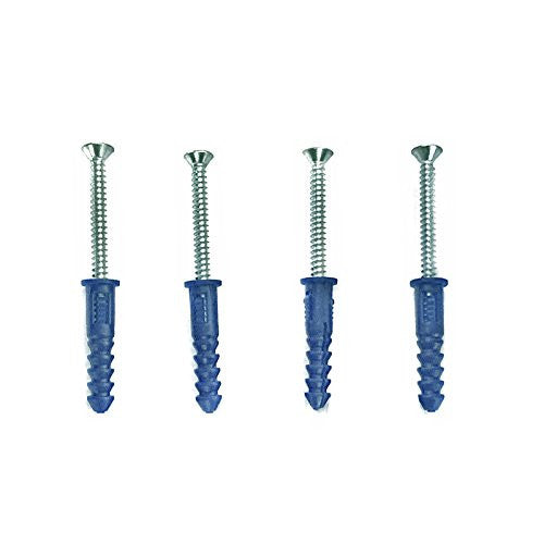 Metal Dry Wall Screws in Silver 2 L Inches with Anchor - Pack of 40