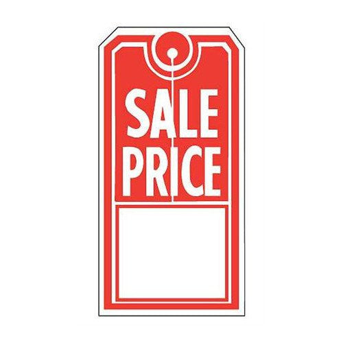 Sale Price Tags in Red 2 W x 4.75 H Inches - Case of 1000