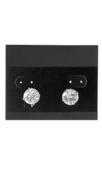 Plastic Earring Cards in Black Velour 2.5 W x 2 L Inches - Case of 200