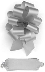 Shell Grey Pull Bows in Shiny Finish 5.5 W x 20 Loops - Pack of 50