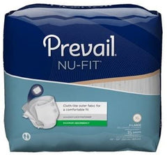 Prevail Nu-Fit Beige Incontinent Brief X-Large 59 to 64 Inch - Case of 60