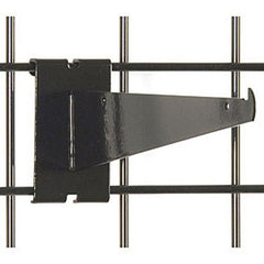 Gridwall Shelf Bracket in Black 10 Inches - Box of 25