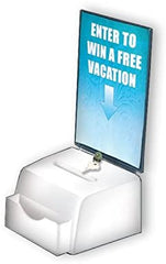 Styrene Small Suggestion Box in White 5.5 W x 5 D x 3.5 H Inches
