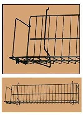 Black Wire Shelf 48 L x 6 D x 6.5 H Inches - Box of 4
